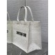 MEDIUM Dior BOOK TOTE D-Lace Embroidery with Macramé Effect High