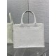 MEDIUM Dior BOOK TOTE D-Lace Embroidery with Macramé Effect High