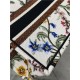 SMALL Dior BOOK TOTE Dior Petites Fleurs Embroidery White High