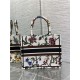 SMALL Dior BOOK TOTE Dior Petites Fleurs Embroidery White High