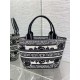 DIOR HAT BASKET BAG Butterfly Bandana Embroidery High