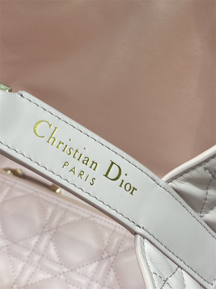 DIOR TOUJOURS BAG MEDIUM Macrocannage Calfskin Pale Pink High