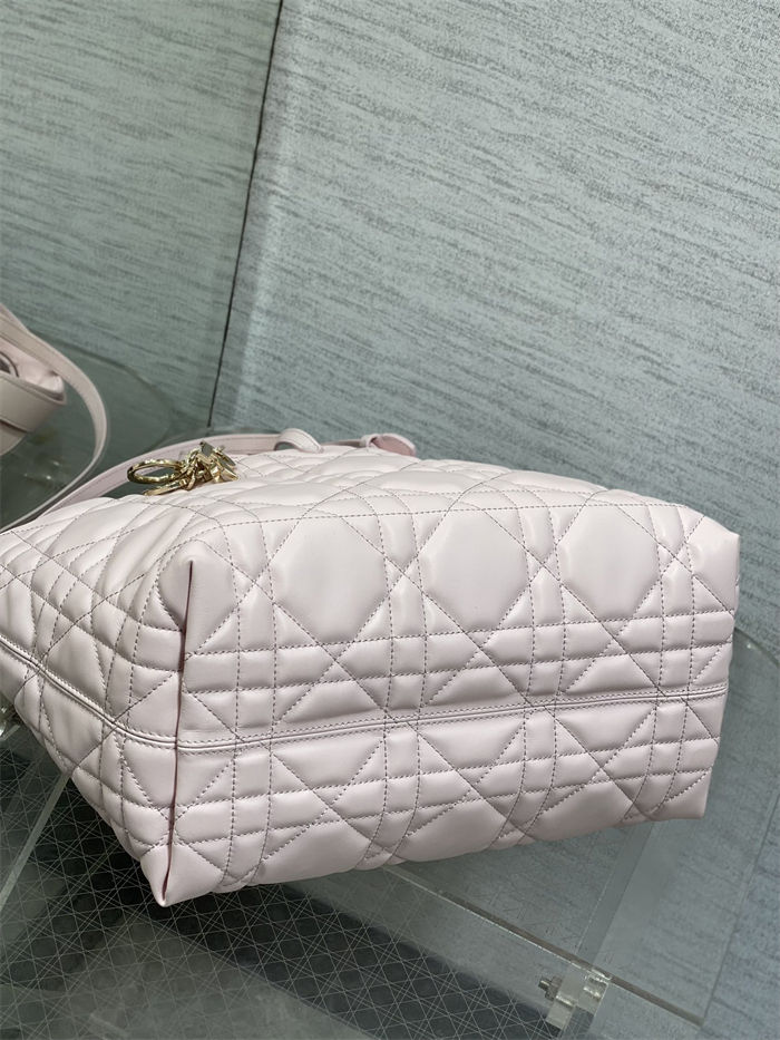 DIOR TOUJOURS BAG MEDIUM Macrocannage Calfskin Pale Pink High