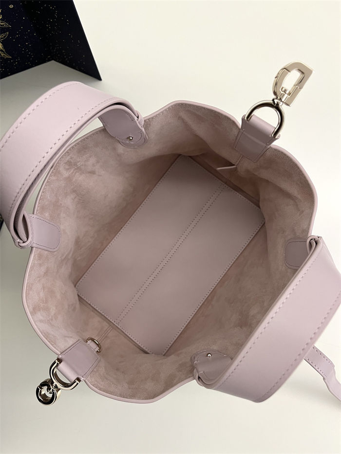 SMALL DIOR TOUJOURS BAG Macrocannage Calfskin Pale Pink High