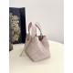 SMALL DIOR TOUJOURS BAG Macrocannage Calfskin Pale Pink High