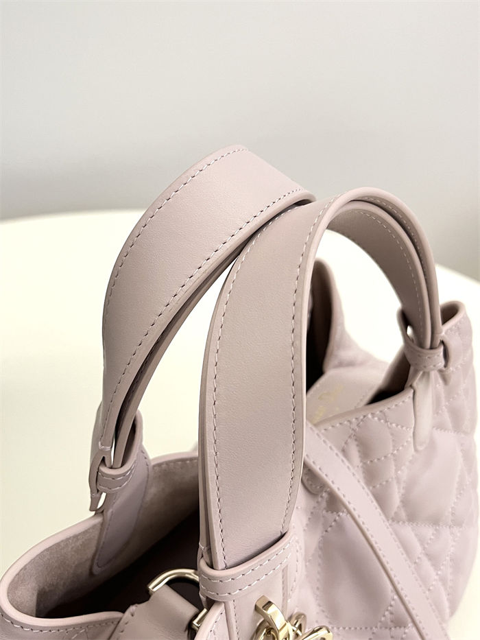 DIOR TOUJOURS BAG SMALL Macrocannage Calfskin Pale Pink High