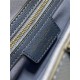 SADDLE BAG Grained Calfskin Dark Blue High