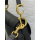 SADDLE BAG Grained Calfskin Black High