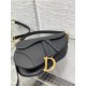 SADDLE BAG Grained Calfskin Black High