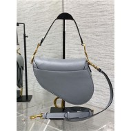 SADDLE BAG Grained Calfskin Light Blue High