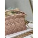 LADY DIOR TOP HANDLE DRAWSTRING MINI BAG Pink High