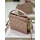 LADY DIOR TOP HANDLE DRAWSTRING MINI BAG Pink High