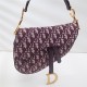 SADDLE BAG Dior Oblique Jacquard Burgundy High