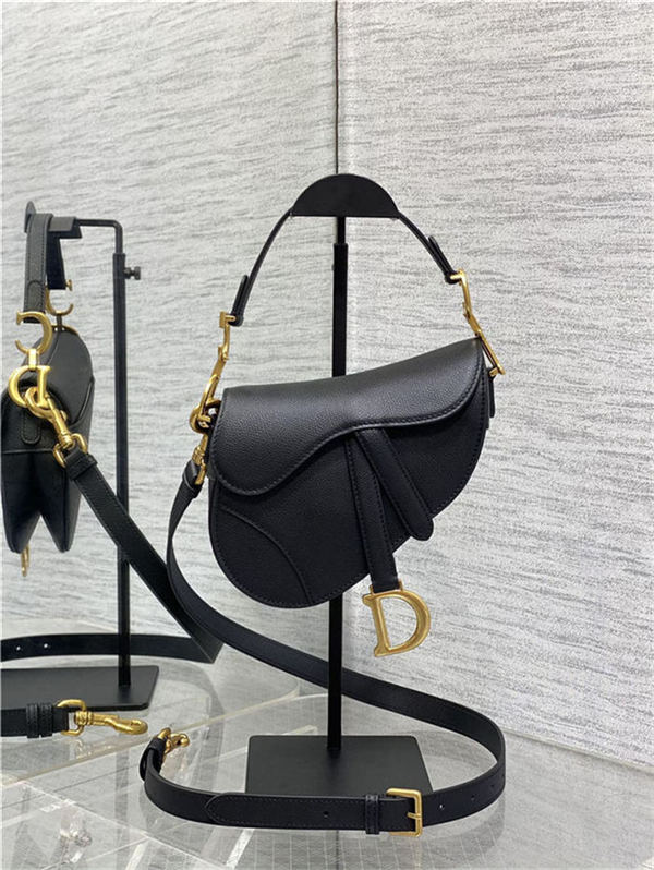 Mini SADDLE BAG Grained Calfskin Black High