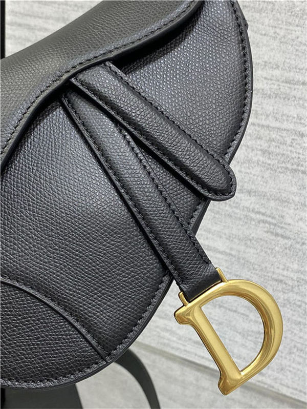 Mini SADDLE BAG Grained Calfskin Black High