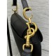 Mini SADDLE BAG Grained Calfskin Black High