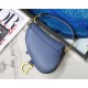 Mini SADDLE BAG Grained Calfskin Blue High