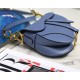 Mini SADDLE BAG Grained Calfskin Blue High