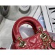 MICRO LADY Dior BAG Cannage Lambskin Red Top