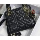 MICRO LADY Dior BAG DiorAMOUR MY ABCDior Cannage Lambskin with Heart Motif Black Top