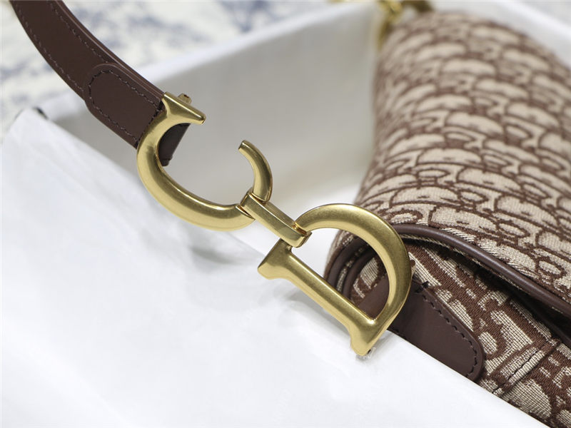 SADDLE BAG Dior Oblique Embroidery High