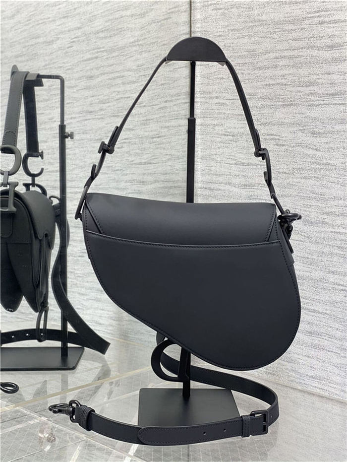 SADDLE BAG Ultramatte Calfskin Black High