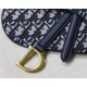 SADDLE FLAT BELT POUCH Blue Dior Oblique Jacquard High