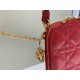 LADY Dior PHONE HOLDER Cannage Lambskin Red High