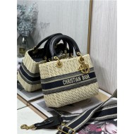 MEDIUM LADY Dior BAG Wicker and Dior Oblique Jacquard High