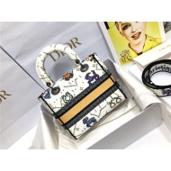 MEDIUM LADY D-LITE BAG Dior Pixel Zodiac Embroidery Multicolor High