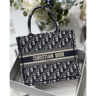 SMALL Dior BOOK TOTE Dior Oblique Jacquard Blue High