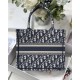 SMALL Dior BOOK TOTE Dior Oblique Jacquard Blue High