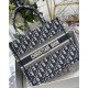 SMALL Dior BOOK TOTE Dior Oblique Jacquard Blue High