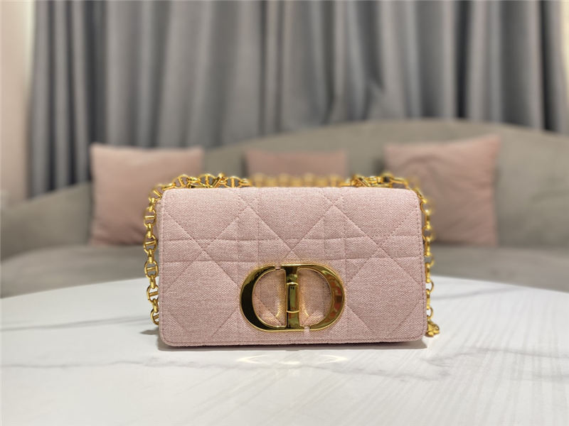 SMALL Dior CARO BAG Macrocannage Linen High