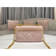 SMALL Dior CARO BAG Macrocannage Linen High