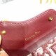 SADDLE LOTUS WALLET VERTICAL Burgundy Dior Oblique Jacquard High