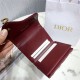 SADDLE LOTUS WALLET VERTICAL Burgundy Dior Oblique Jacquard High