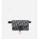 SADDLE BELT POUCH Blue Dior Oblique Jacquard High