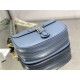 LARGE Dior BOBBY BAG Box Calfskin with Blue Dior Oblique Embroidered Strap Denim Blue High