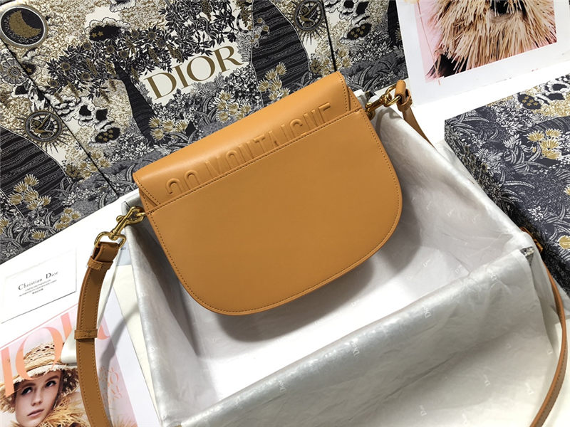 MEDIUM Dior BOBBY BAG Box Calfskin Cognac-Colored High