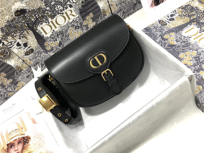 MEDIUM Dior BOBBY BAG Box Calfskin Black High