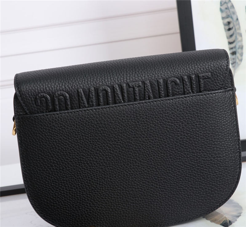 MEDIUM Dior BOBBY BAG Grained Calfskin Black High