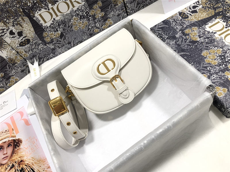 SMALL Dior BOBBY BAG Box Calfskin Latte High