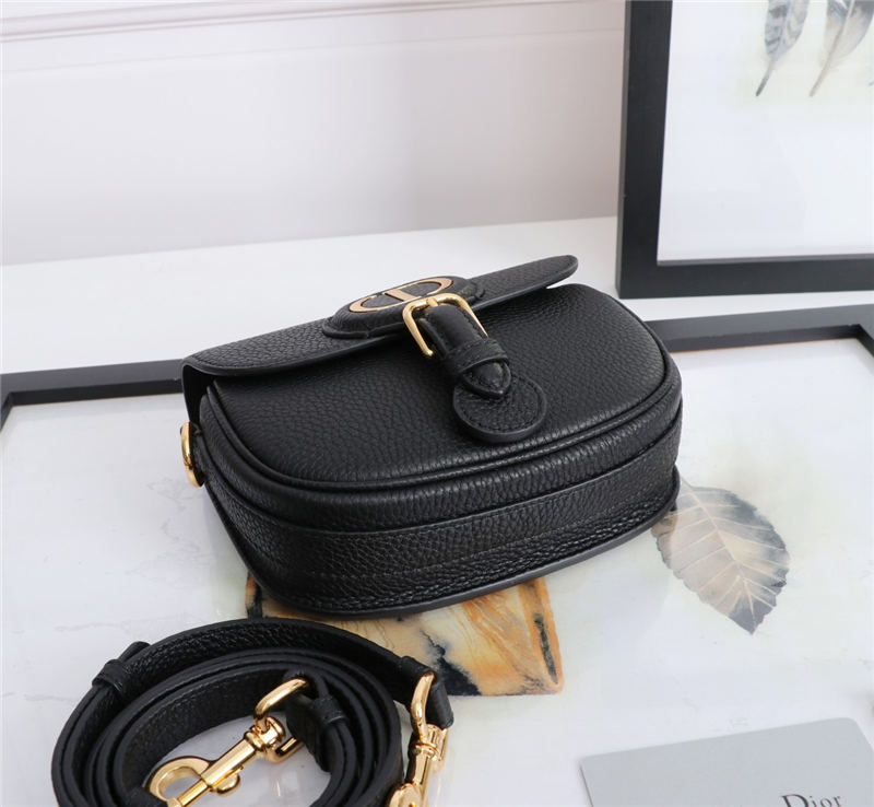 SMALL Dior BOBBY BAG Grained Calfskin Black High