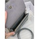 30 MONTAIGNE 2-IN-1 POUCH Grained Calfskin Gray High