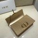 30 MONTAIGNE CHAIN BAG Microcannage Calfskin Gold High