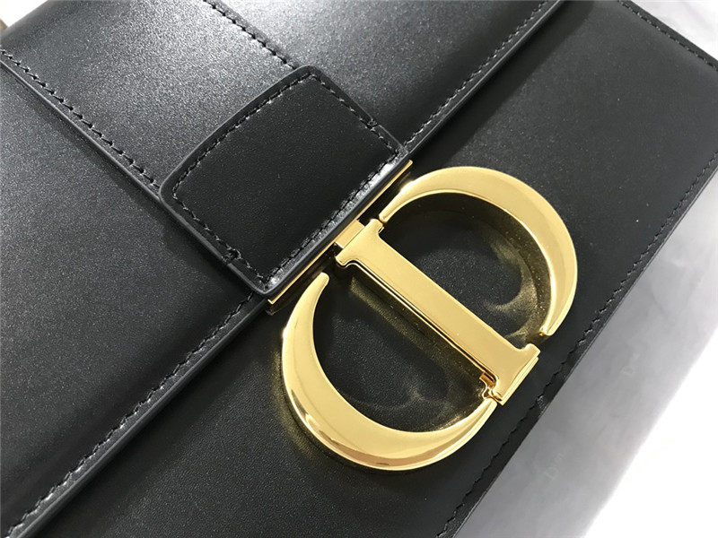 30 MONTAIGNE BAG Calfskin Black High