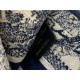 MINI Dior BOOK TOTE Toile de Jouy Embroidery Blue High