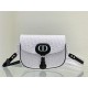 LARGE Dior BOBBY BAG Dior Embossed Leather White High