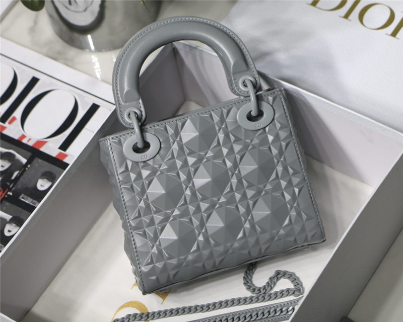 MINI LADY Dior BAG Cannage Calfskin with Diamond Motif High